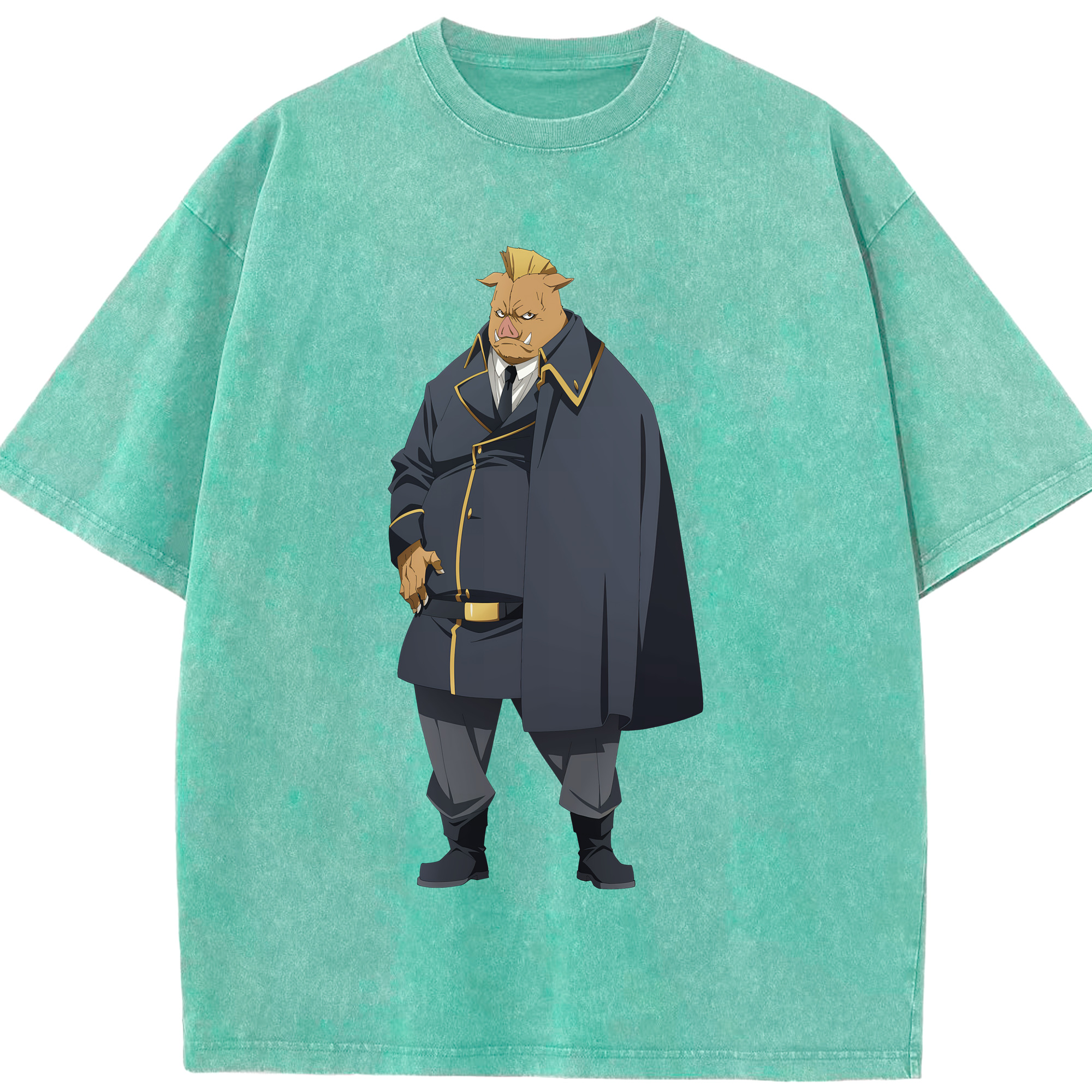 （画像用） 転スラ Regarding Reincarnated to Slime 綿100% ヴィンテージ風 半袖Tシャツ（フロントプリント）